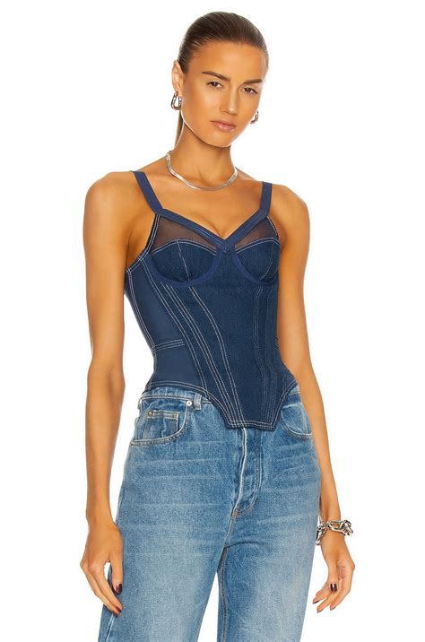 burberry denim corset top|Burberry store online.